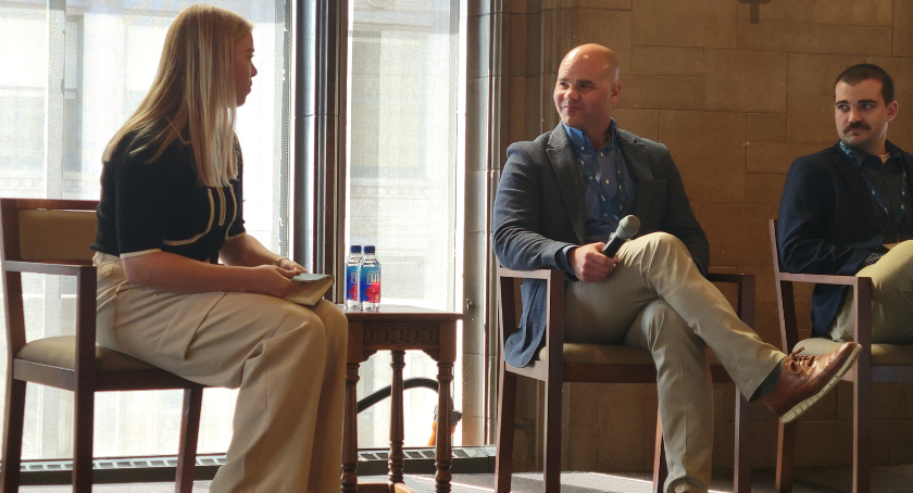 CRG's Ginnie Gandy hosts a panel with WCP's Adam Frey, Green Bay Packaging's Neal Vander Loop, and more.